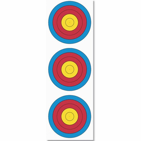 JVD 3x20cm (40cm 3 spot vertical) FITA Target Face RECURVE