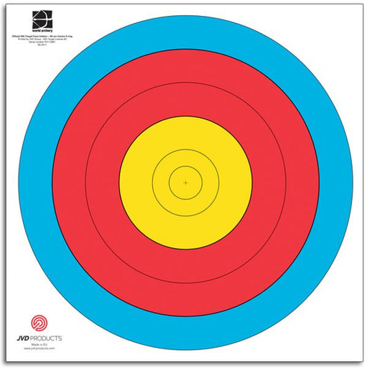 JVD 80cm Centre (10-6 zone) FITA Target Face